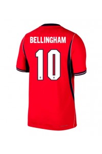 Englanti Jude Bellingham #10 Jalkapallovaatteet Vieraspaita MM-kisat 2026 Lyhythihainen